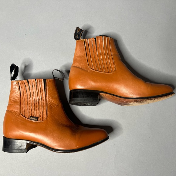 Arango Leather Pull On Ankle Boots Size Mens US 6.5 / Womens US 8 - Picture 3 of 12